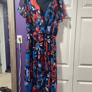 Lane Bryant Colorful Floral Maxi Dress